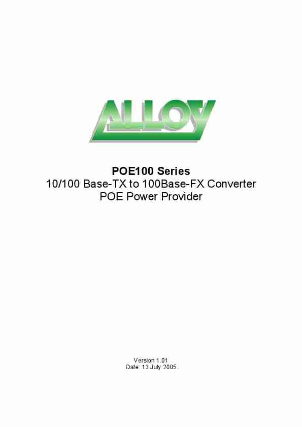 Alloy Computer Products Network Card POE100 Series-page_pdf